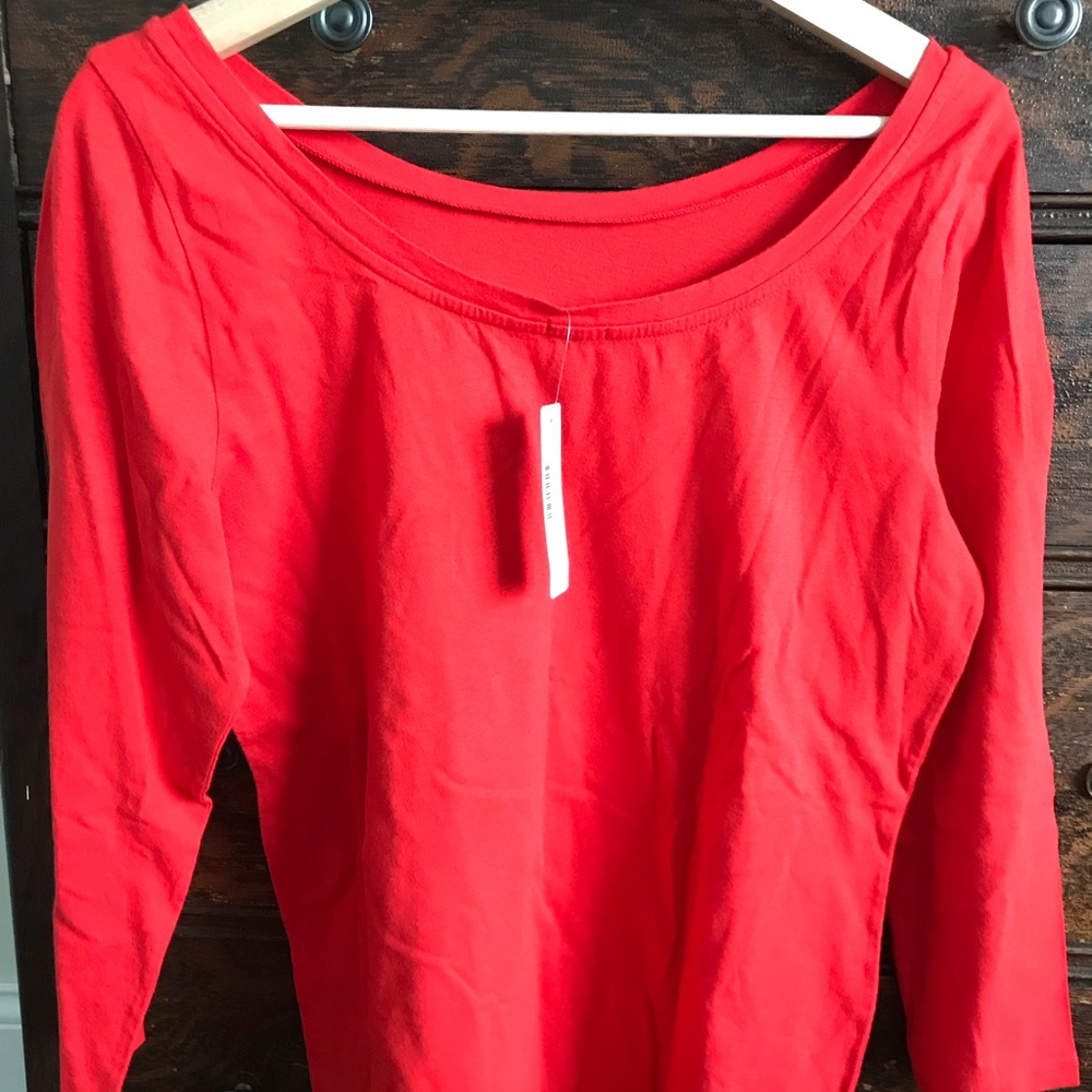 J. Crew 3/4 sleeve, ballet neck T-shirt